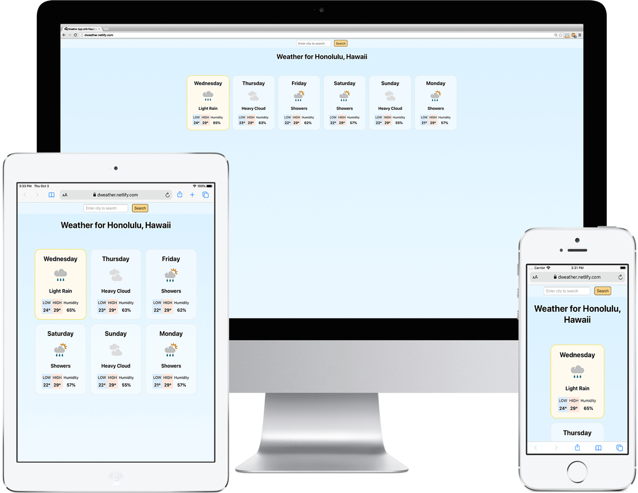 Weather App Screenshots